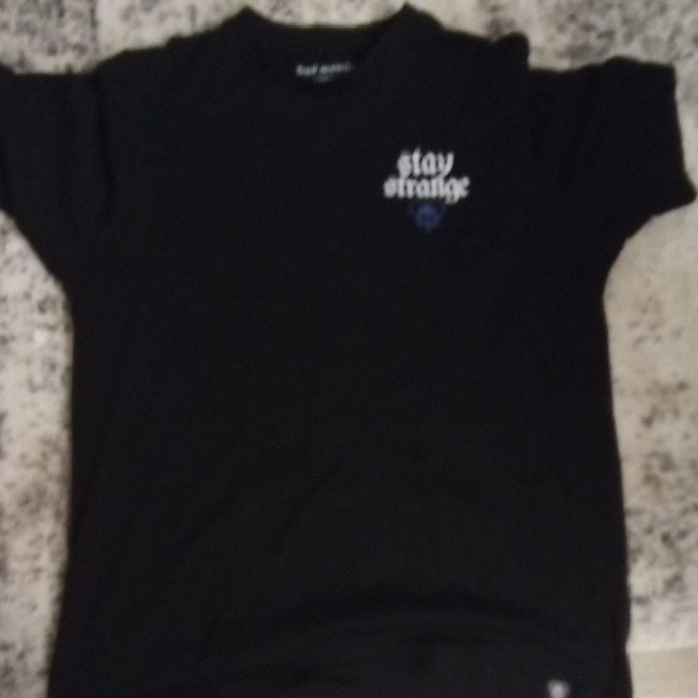 Black Short Sleeve Crew Neck Tee